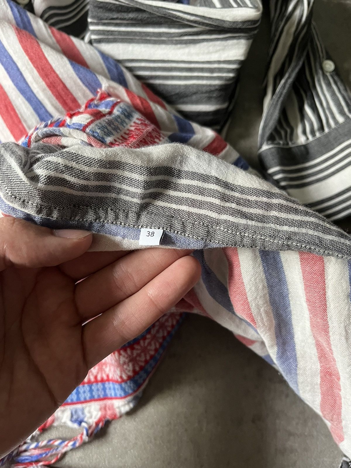 Loewe Loewe Paula’s striped shirt button up red blue white Size M / US 6-8 / IT 42-44 - 11 Thumbnail