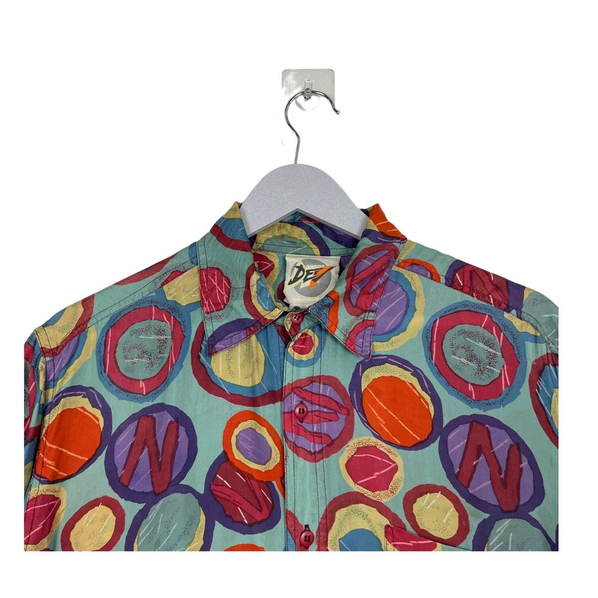 Japanese Brand × Vintage 💥VINTAGE SILK ART DEV BUTTON SHIRT Size US L / EU 52-54 / 3 - 4 Thumbnail