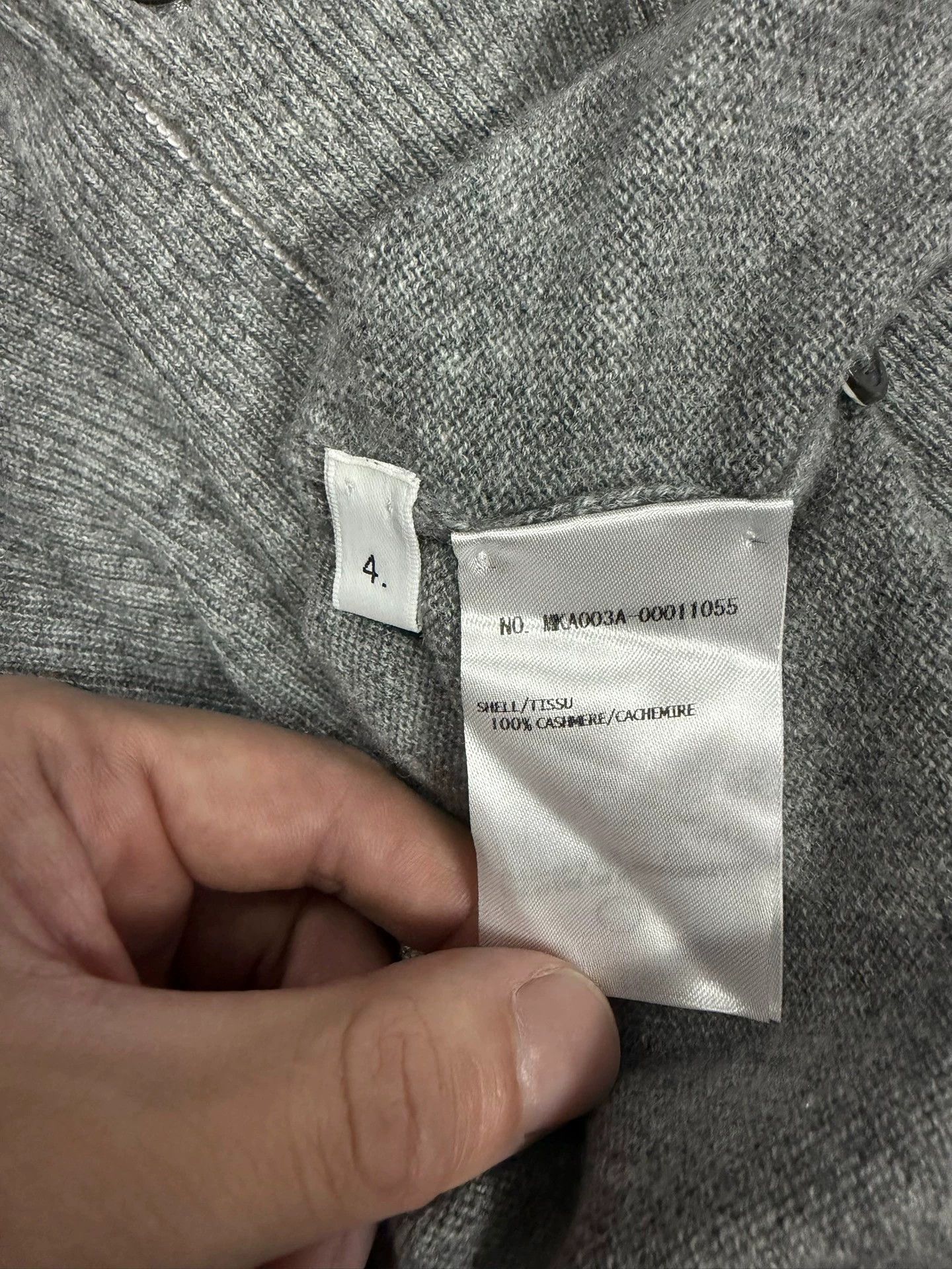 Thom Browne Thom Browne Light Gray Cashmere Turtleneck Size 4 Size US XL / EU 56 / 4 - 5 Thumbnail
