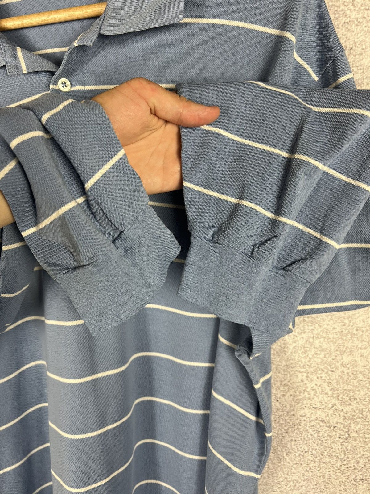 Vintage Vintage Polo Ralph Lauren Striped Rugby Shirt Polo Tee Size US XXL / EU 58 / 5 - 5 Thumbnail