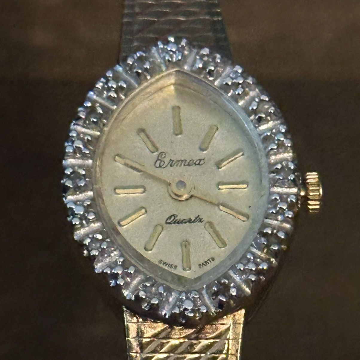 Vintage Vintage Ermex gold stainless steel diamond accent watch Size ONE SIZE - 5 Thumbnail