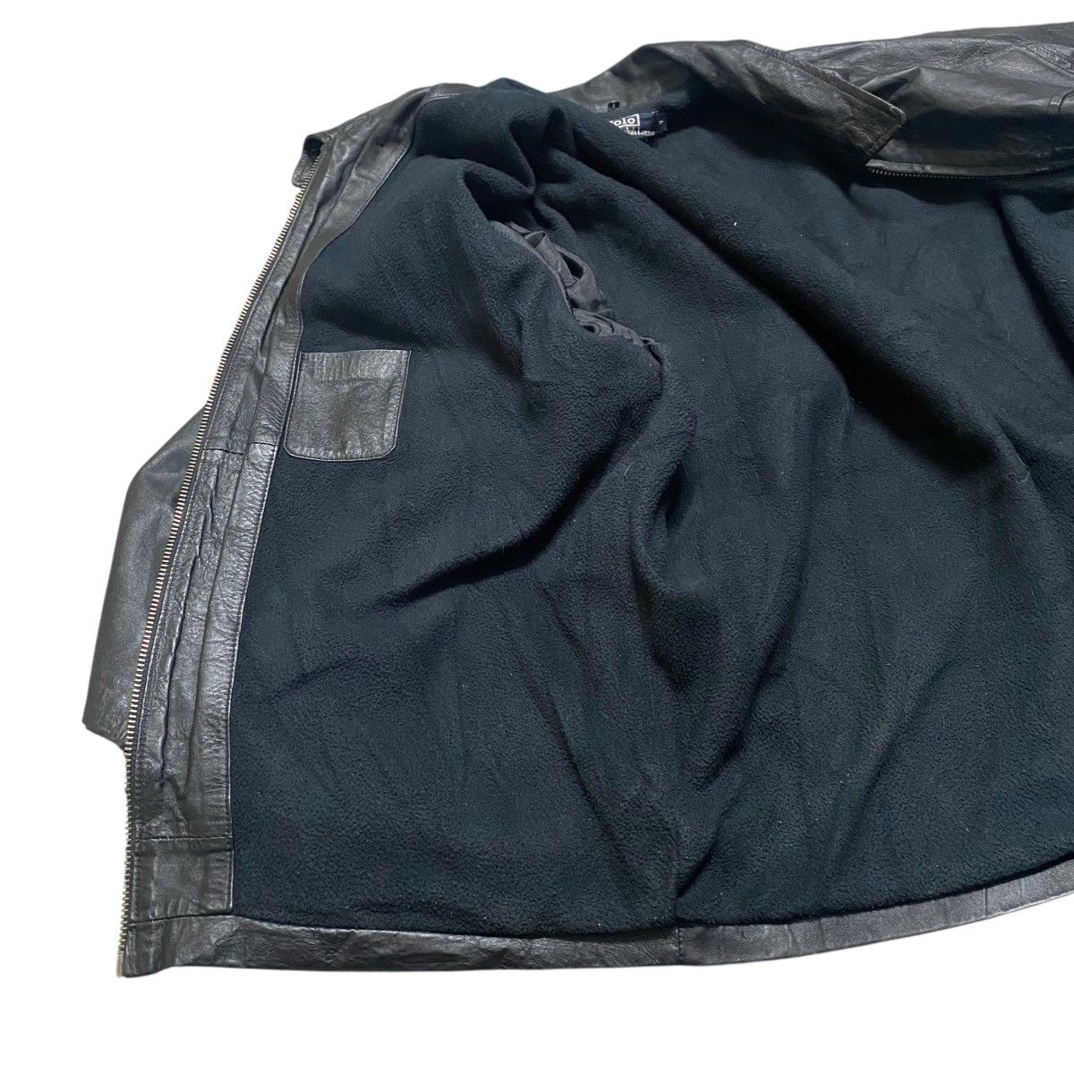 Polo Ralph Lauren Vintage Polo Ralph Lauren Black Leather Jacket Oversized Size US M / EU 48-50 / 2 - 16 Thumbnail