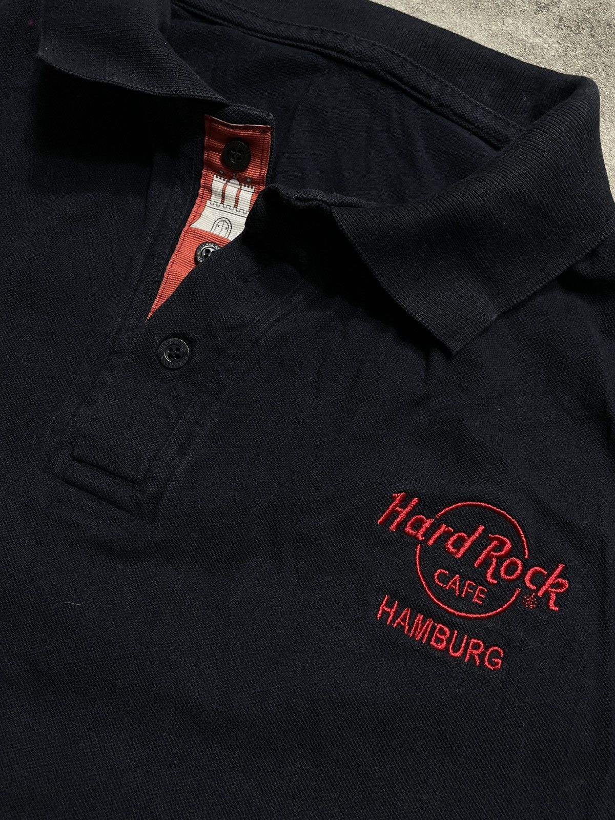Hard Rock Cafe 🔥RARE🔥Vintage Y2K Hard Rock Cafe Hamburg Polo Tee Boxy Fit Size US L / EU 52-54 / 3 - 3 Thumbnail