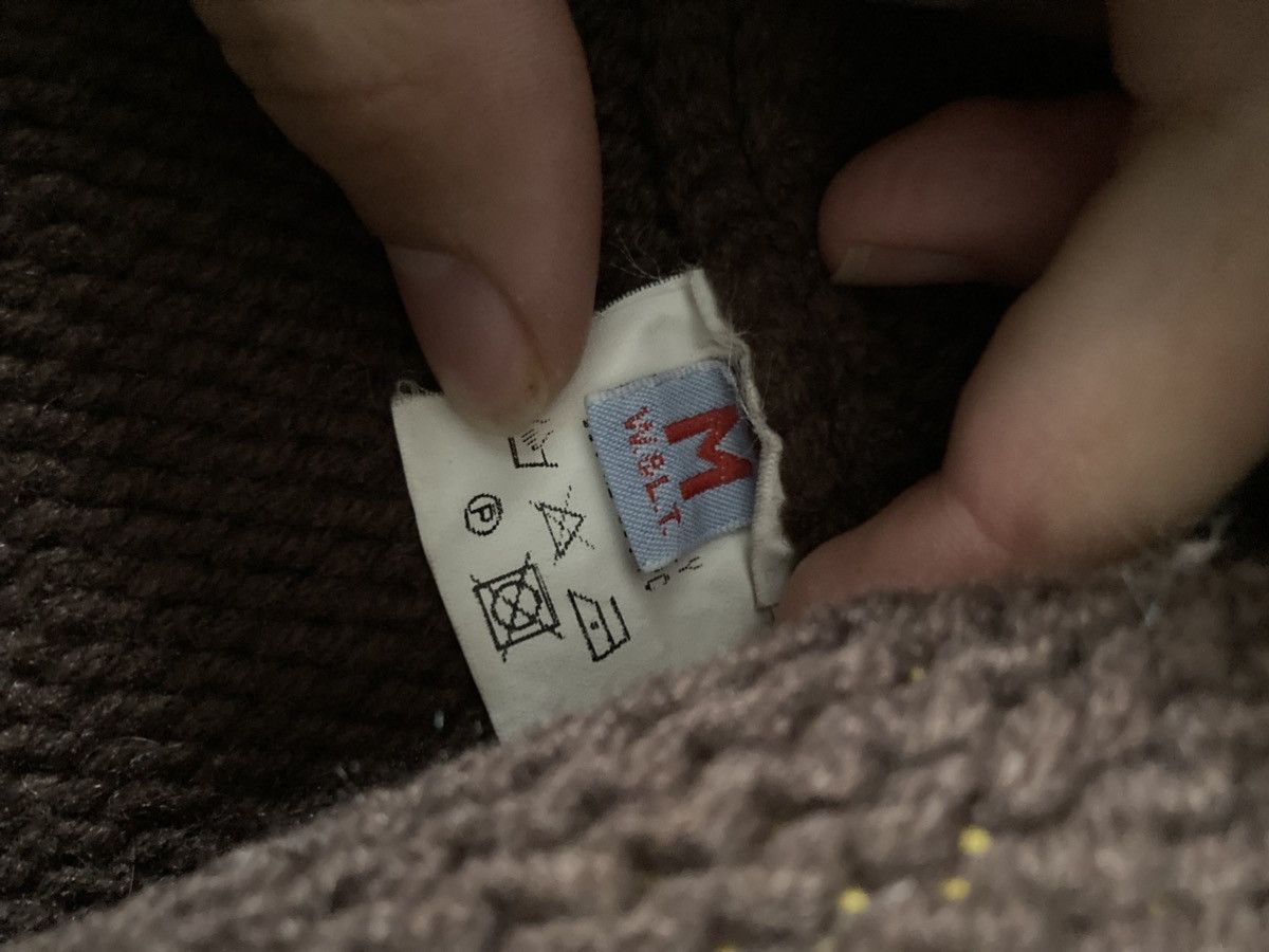 W&LT × Walter Van Beirendonck AW96 W&LT Wonderland Polka Dot Sweater Brown Oversized Size US M / EU 48-50 / 2 - 7 Thumbnail