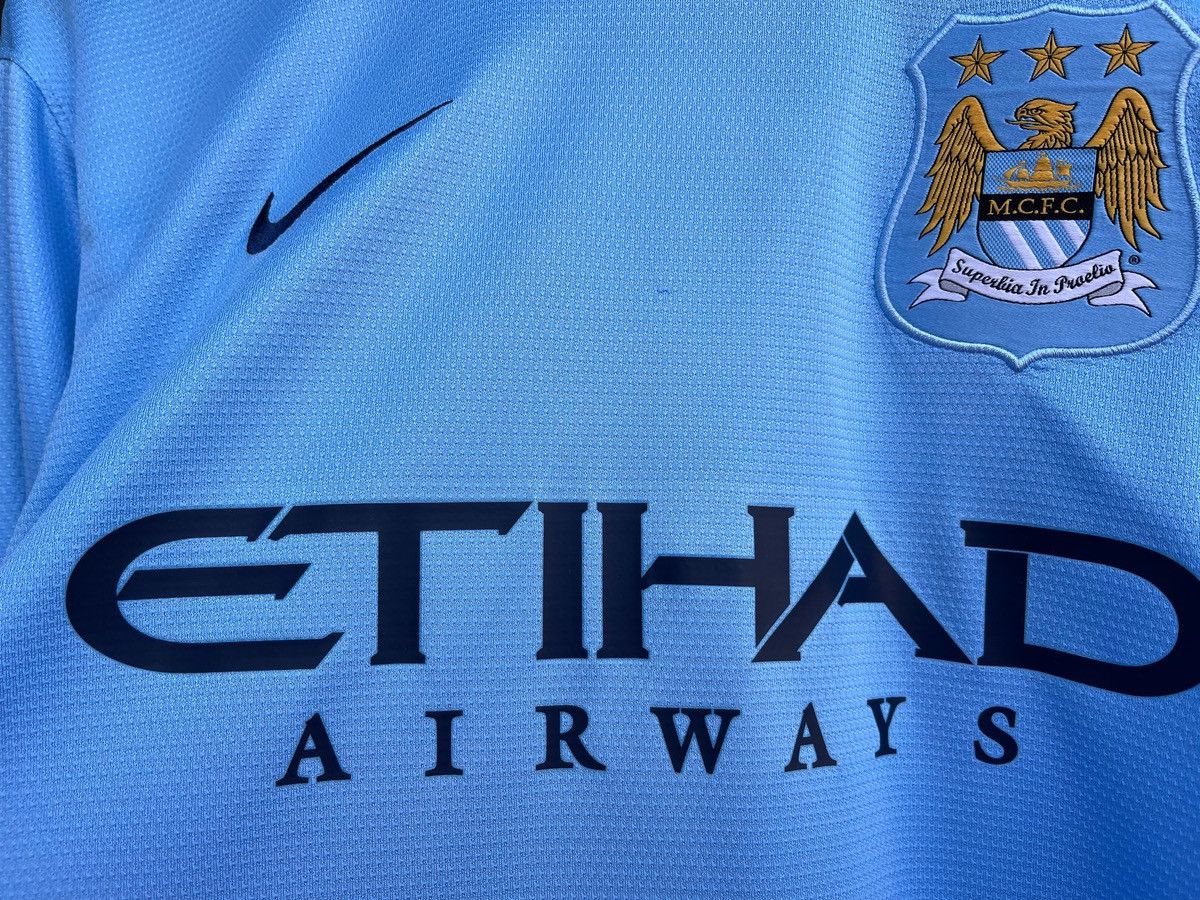 Nike Manchester City 2013 2014 Home Shirt Jersey Nike Long Sleeve Size US L / EU 52-54 / 3 - 3 Thumbnail