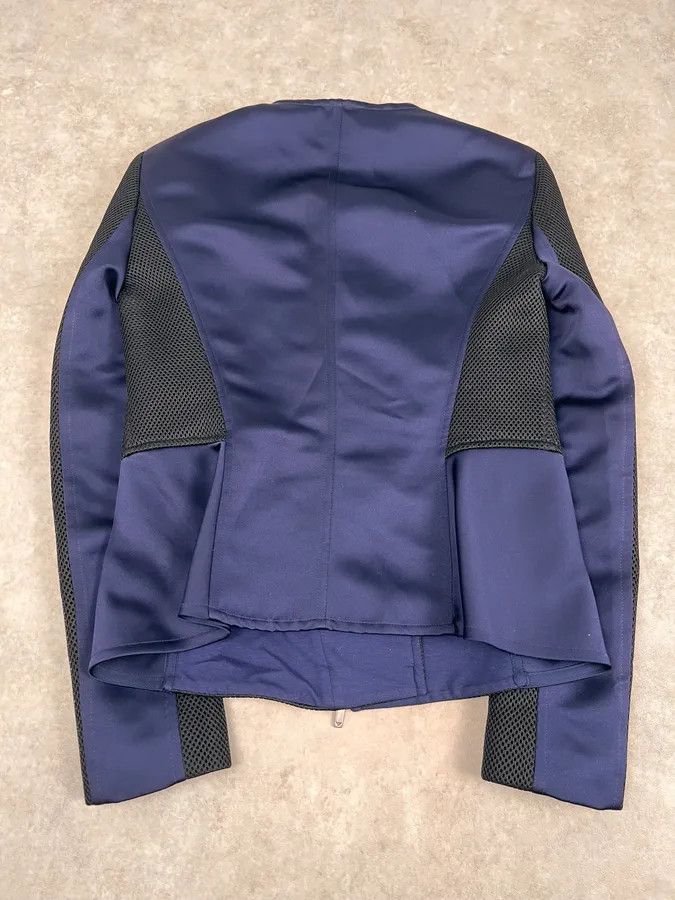 Emporio Armani SS2015 Emporio Armani Two Tone Blue & Black Asymmetrical Jacket Size M / US 6-8 / IT 42-44 - 7 Thumbnail