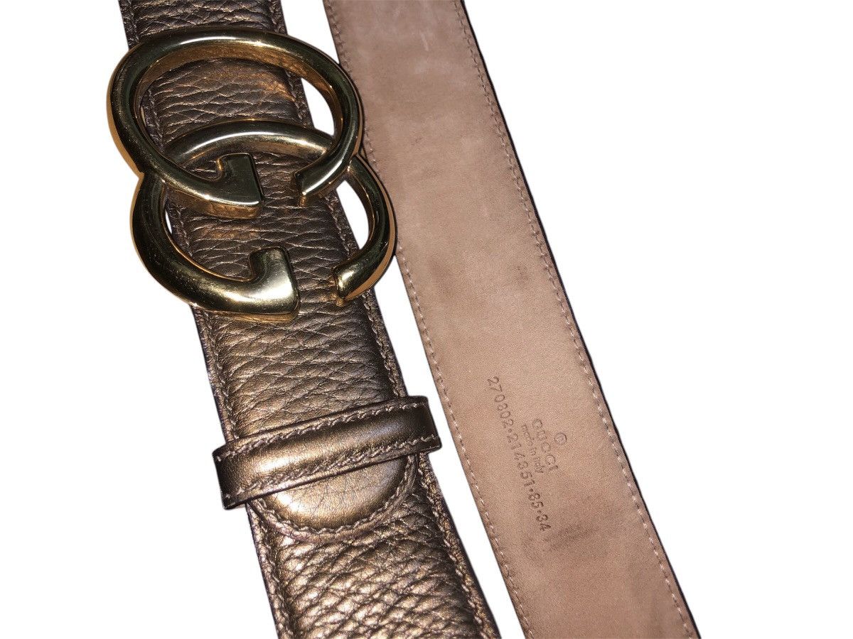 Designer × Gucci VINTAGE LEATHER BELT GUCCI 270802-214351-85-34 Size 32 - 1 Thumbnail