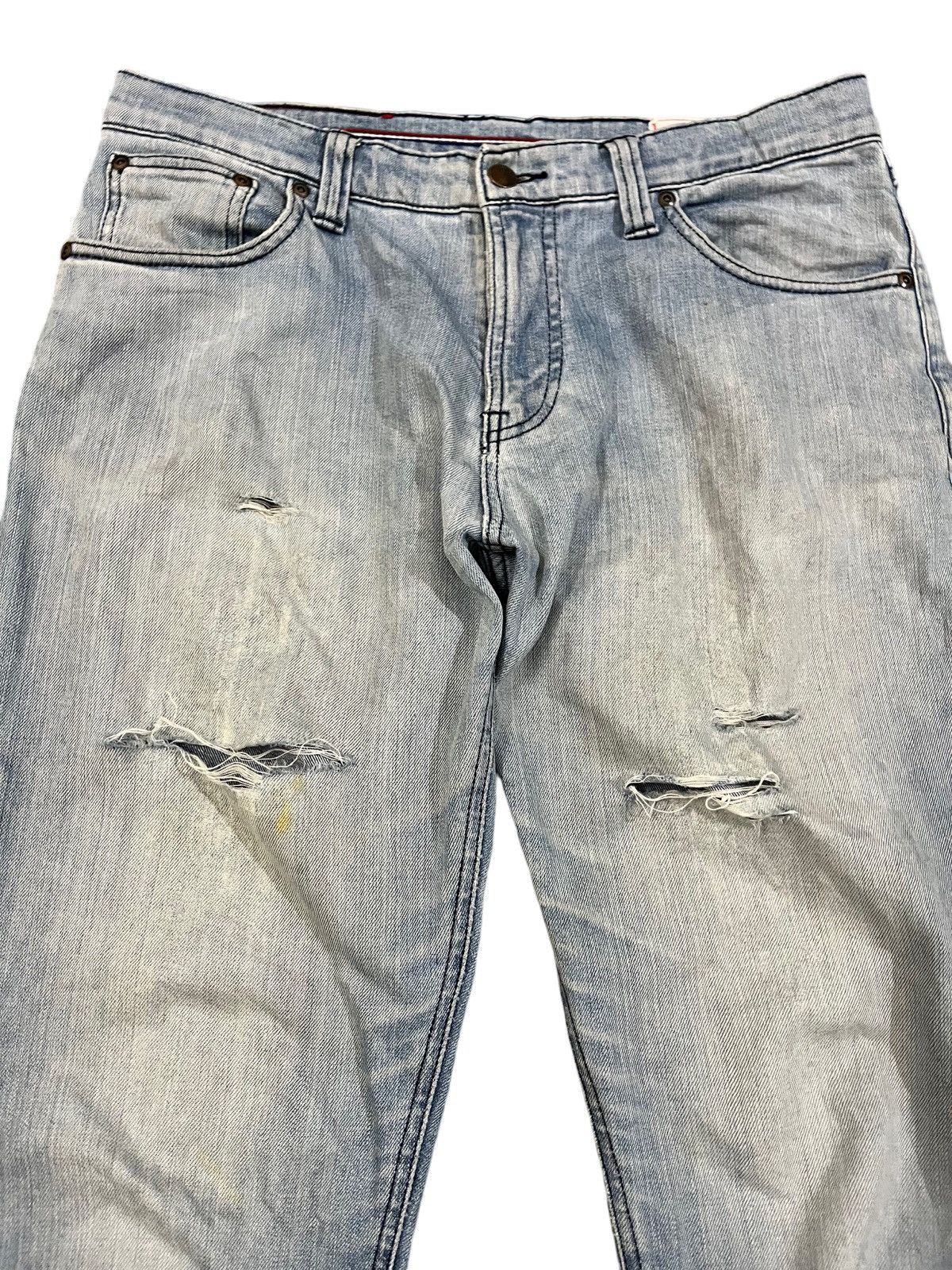 Beams Plus × Vintage Vintage Beams Heart Distressed Denim Size US 33 - 3 Thumbnail