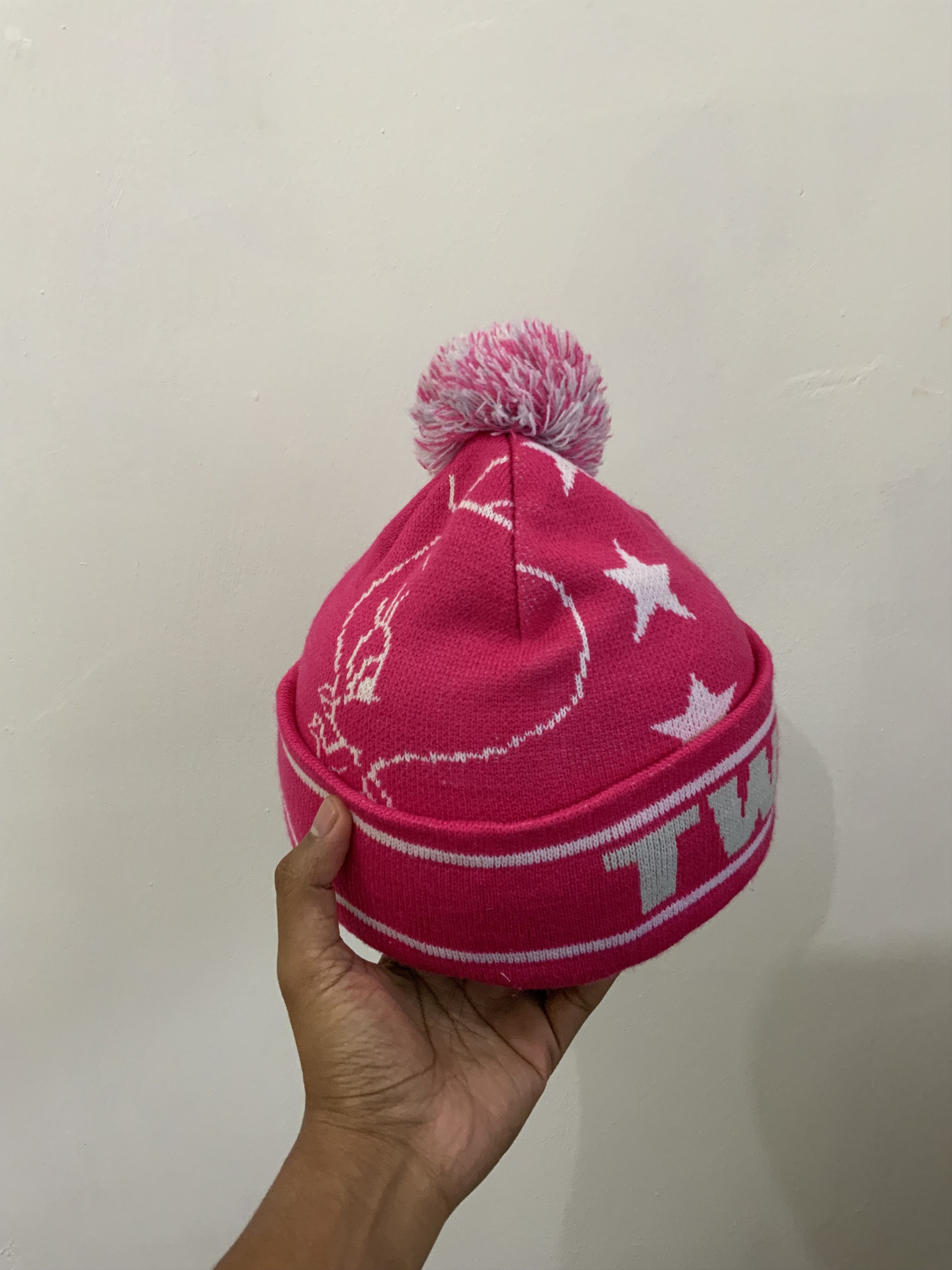 Warner Bros Tweety Warner Bros Pink Beanie Hat Size ONE SIZE - 4 Thumbnail