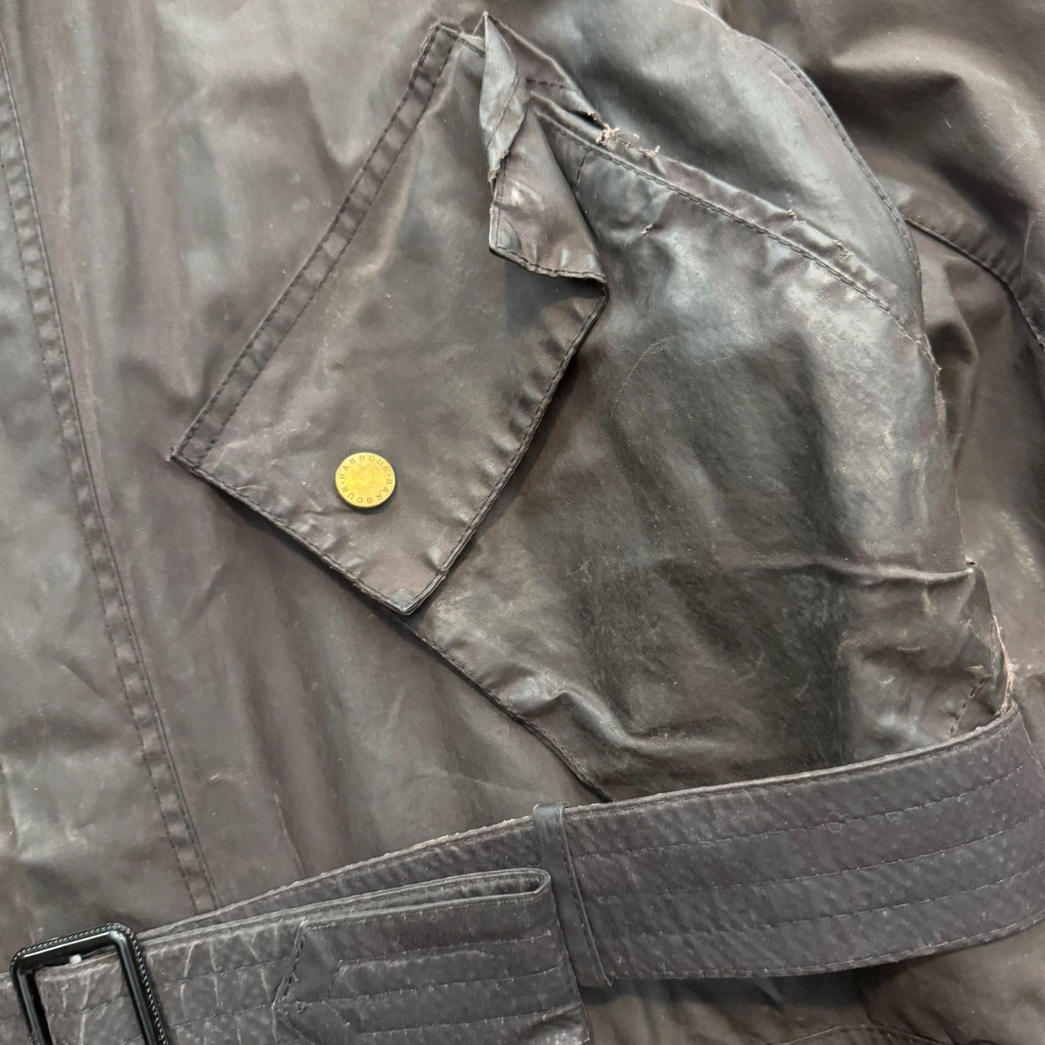 Barbour Barbour International Waxed Blue Jacket Size US L / EU 52-54 / 3 - 6 Thumbnail