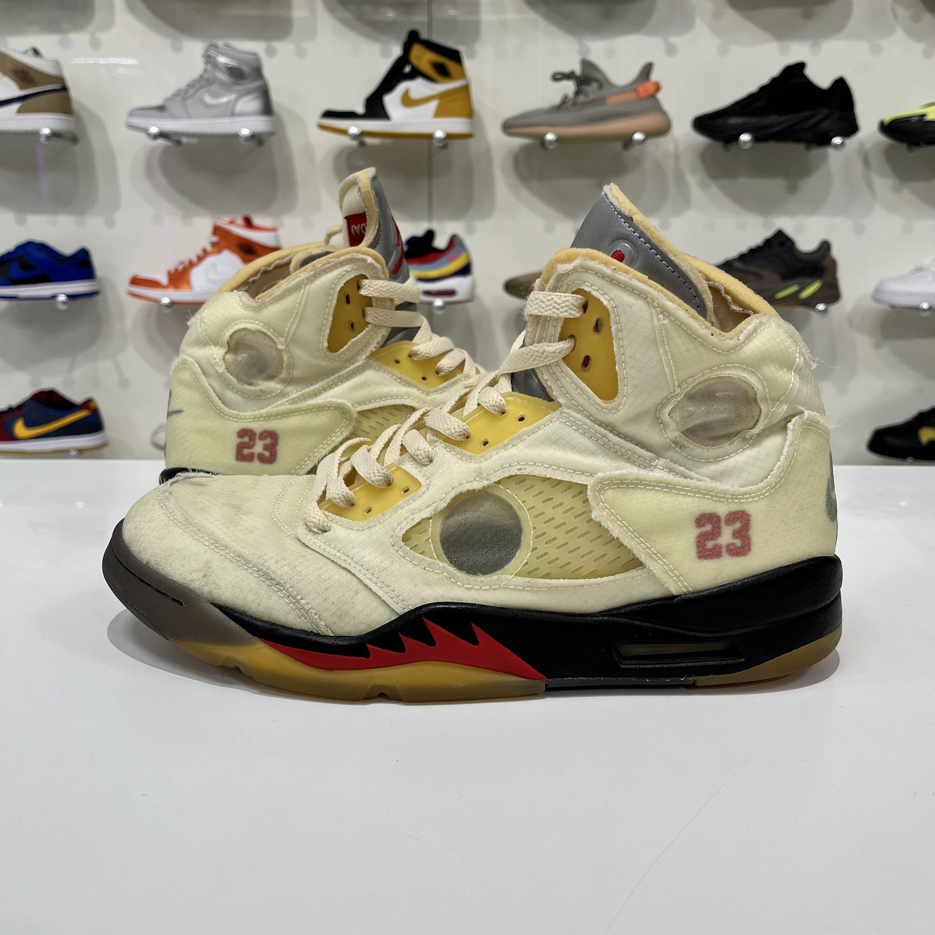 SALE Off-White × Nike Air Jordan 5 Jordan 5 Retro SP x Off-White Mid Muslin for Sale