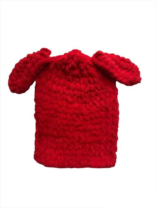 Handmade × Japanese Brand Handmade Knitted Balaclava Ski Mask Bunny Rabbit Dog Style Size ONE SIZE - 4 Thumbnail