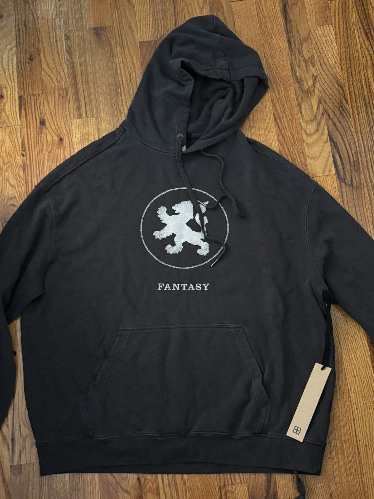 Ksubi Lion Biggie Hoodie Faded Black Size US XL / EU 56 / 4 - 2 Thumbnail