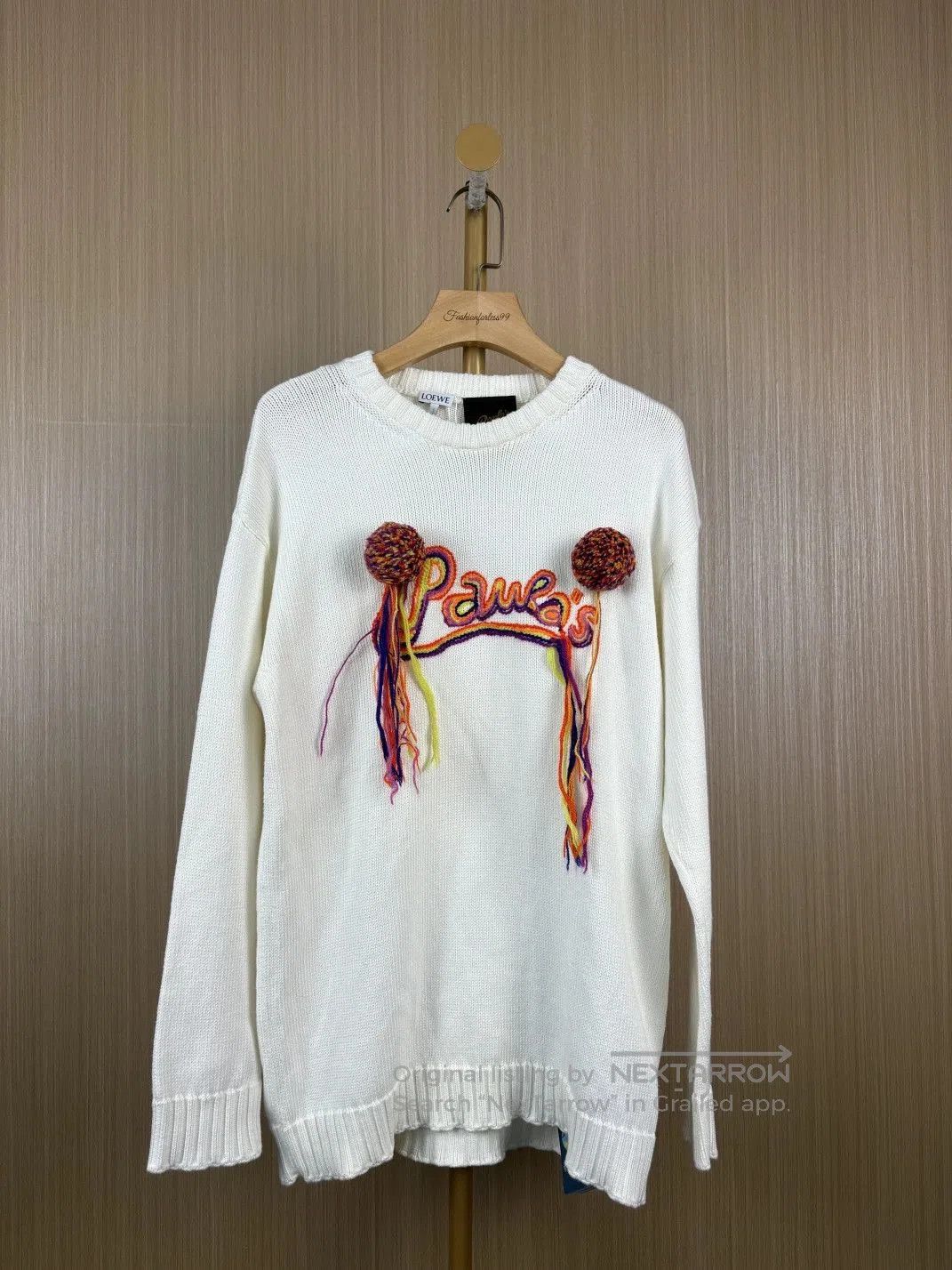 Loewe Loewe Fringe Embroidered Knit Sweater. Size US S / EU 44-46 / 1 - 1 Thumbnail