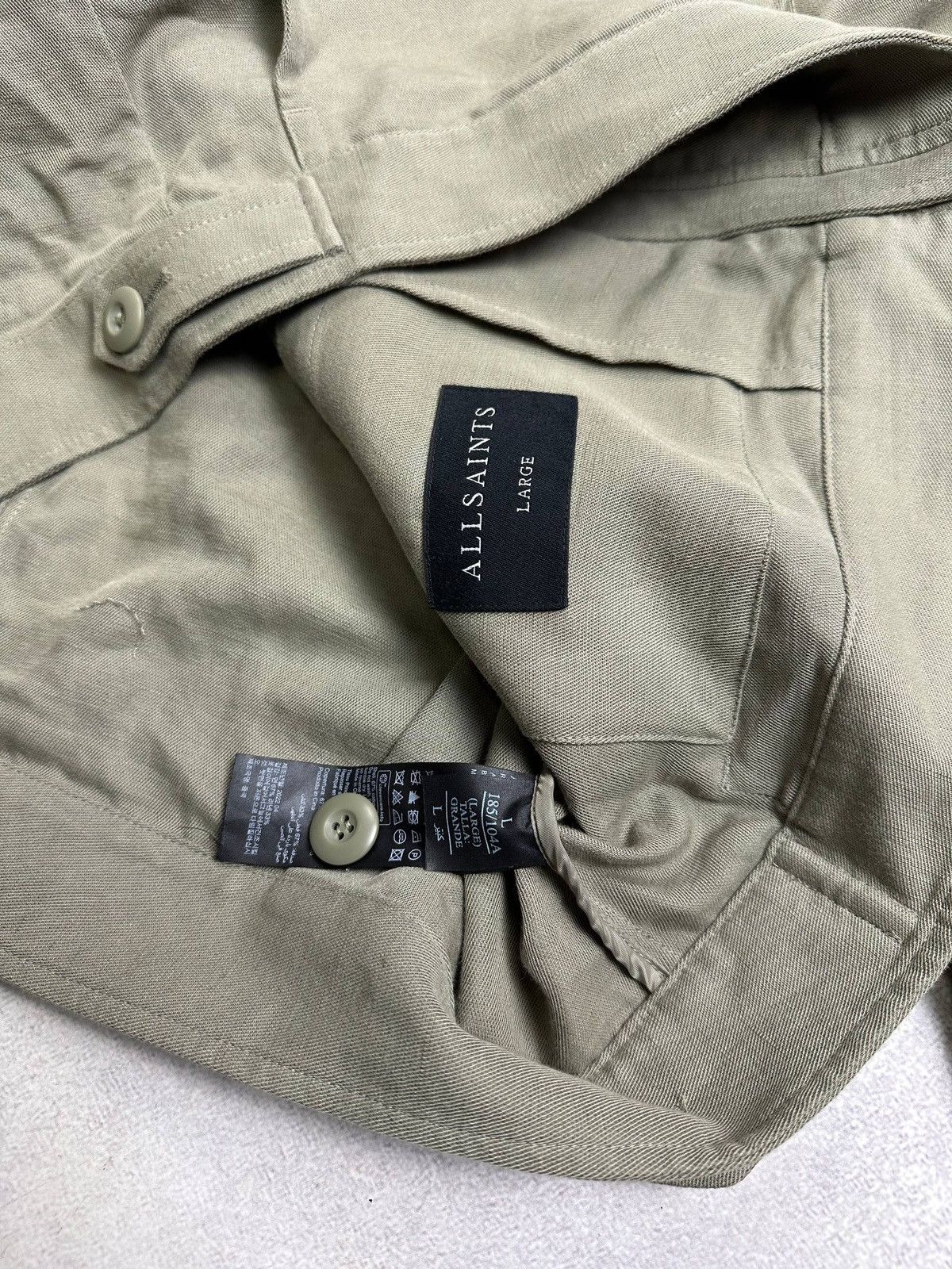 Allsaints Vintage Allsaints Cotton Mens Zip Jacket Old Money L Size US L / EU 52-54 / 3 - 10 Thumbnail
