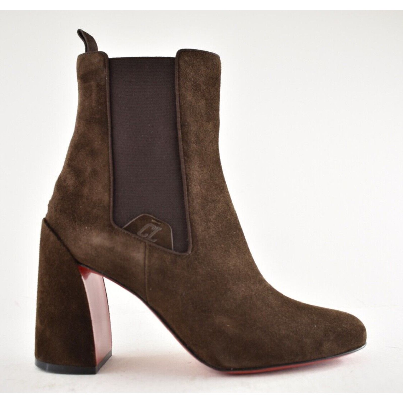 Christian Louboutin Christian Louboutin Turelastic 85 Cosme Brown Block Heel Size US 10.5 / IT 40.5 - 2 Thumbnail