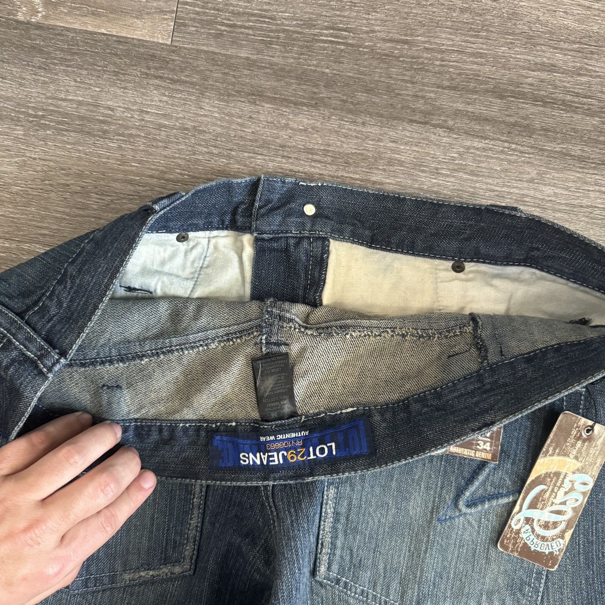 JNCO × Vintage × Warner Bros Vintage Y2K Lot29 baggy wide leg Daffy Duck jeans Size US 36 / EU 52 - 3 Thumbnail