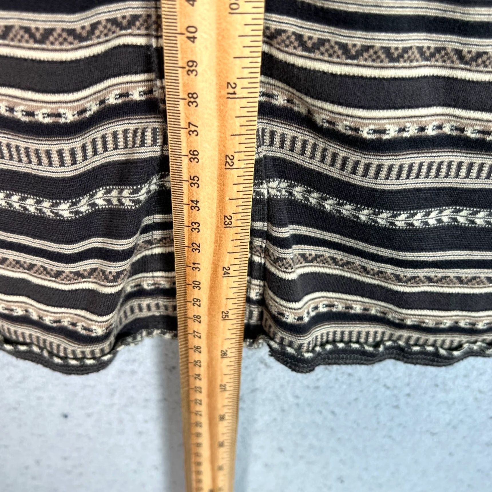 Ralph Lauren VINTAGE Double RL Ralph Lauren Womens Size 2 Black & Beige Long Sleeve Button-Up Shirt Size XS / US 0-2 / IT 36-38 - 6 Thumbnail
