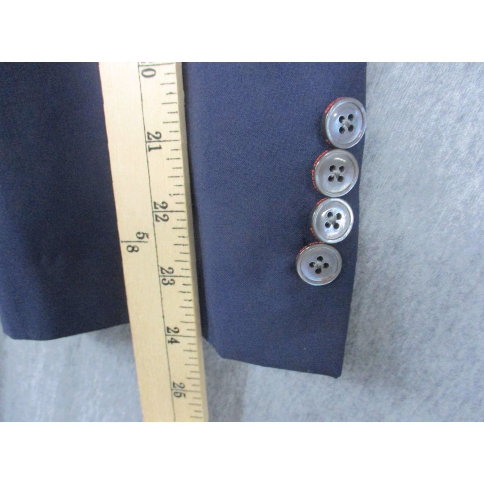 Brooks Brothers Brooks Brothers Blazer Mens 48R Navy Wool Mohair Fitzgerald Single-Breasted Notch Lapel 2-Button Formal Suit Jacket Size 48R - 5 Thumbnail