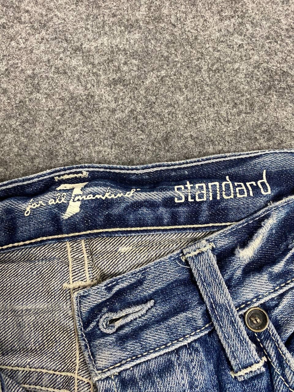 7 For All Mankind 7 for all mannkind standard cut distressed denim nice design Size US 32 / EU 48 - 18 Thumbnail