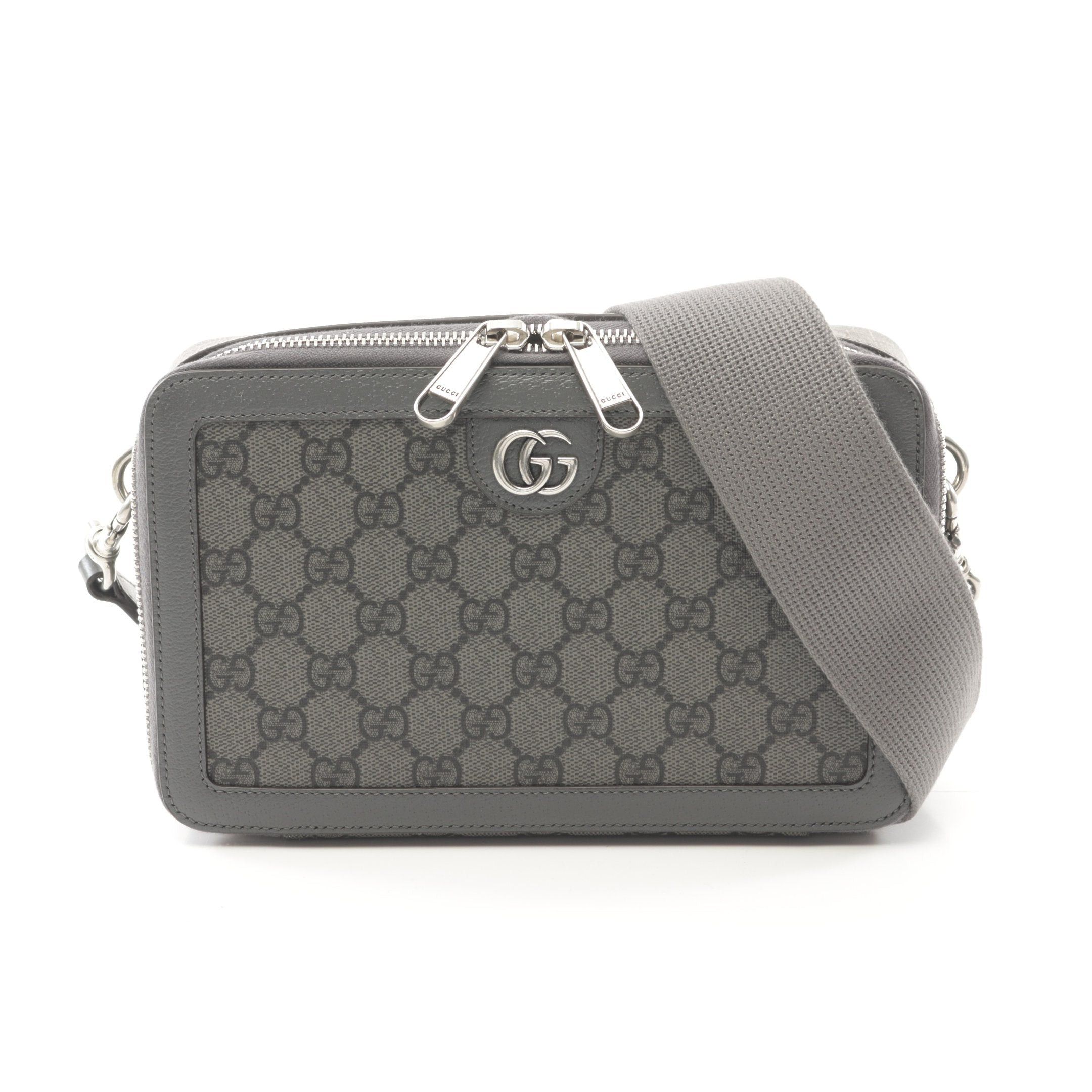 Gucci Gucci Ophidia Gg Supreme Shoulder Bag Leather Gray Size ONE SIZE - 1 Thumbnail