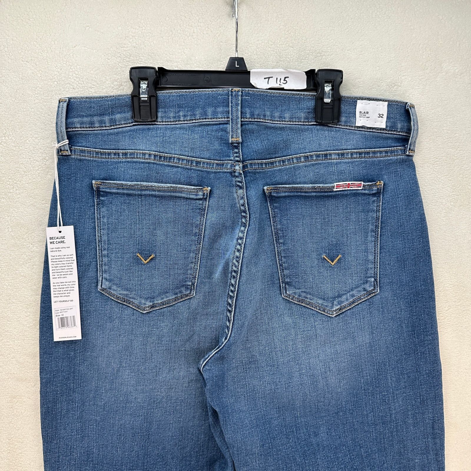 Hudson HUDSON WOMEN'S 32 BLAIR HIGH RISE BOOTCUT CROP MEDIUM WASH Size 32" / US 10 / IT 46 - 7 Thumbnail