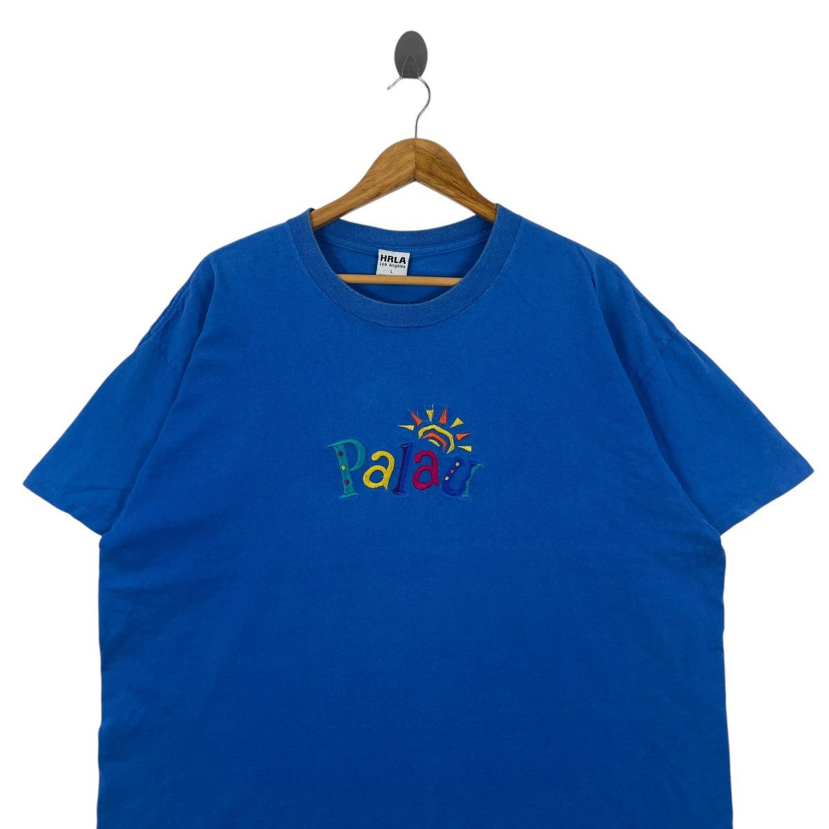 Vintage Vintage 90s Palau HRLA Tshirt Size US L / EU 52-54 / 3 - 2 Thumbnail