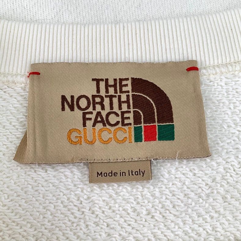 Gucci The North Face co-branded white logo letter print cot