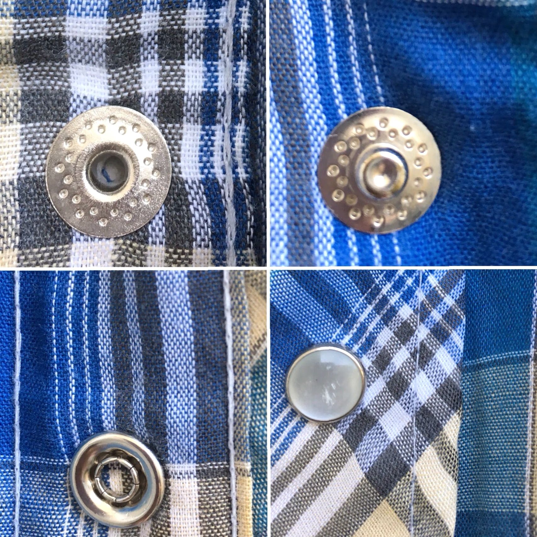 Vintage VINTAGE Double S Westerns Shirt Extra Long Tail Plaid Western Cowboy S Size US S / EU 44-46 / 1 - 7 Thumbnail