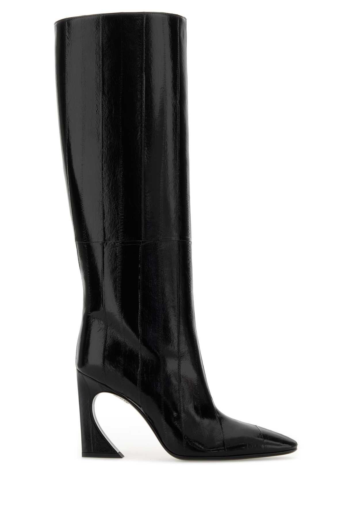 Fendi Black Leather Fendi Arco Boots Size US 11 / IT 41 - 1 Thumbnail