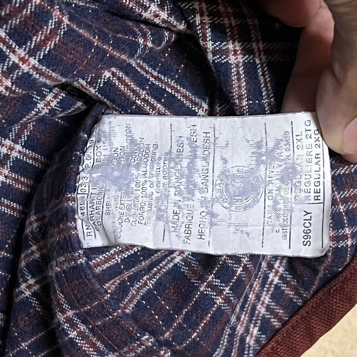 Carhartt Distressed Carhartt Button Up Jacket Sun Faded Size US XXL / EU 58 / 5 - 10 Thumbnail