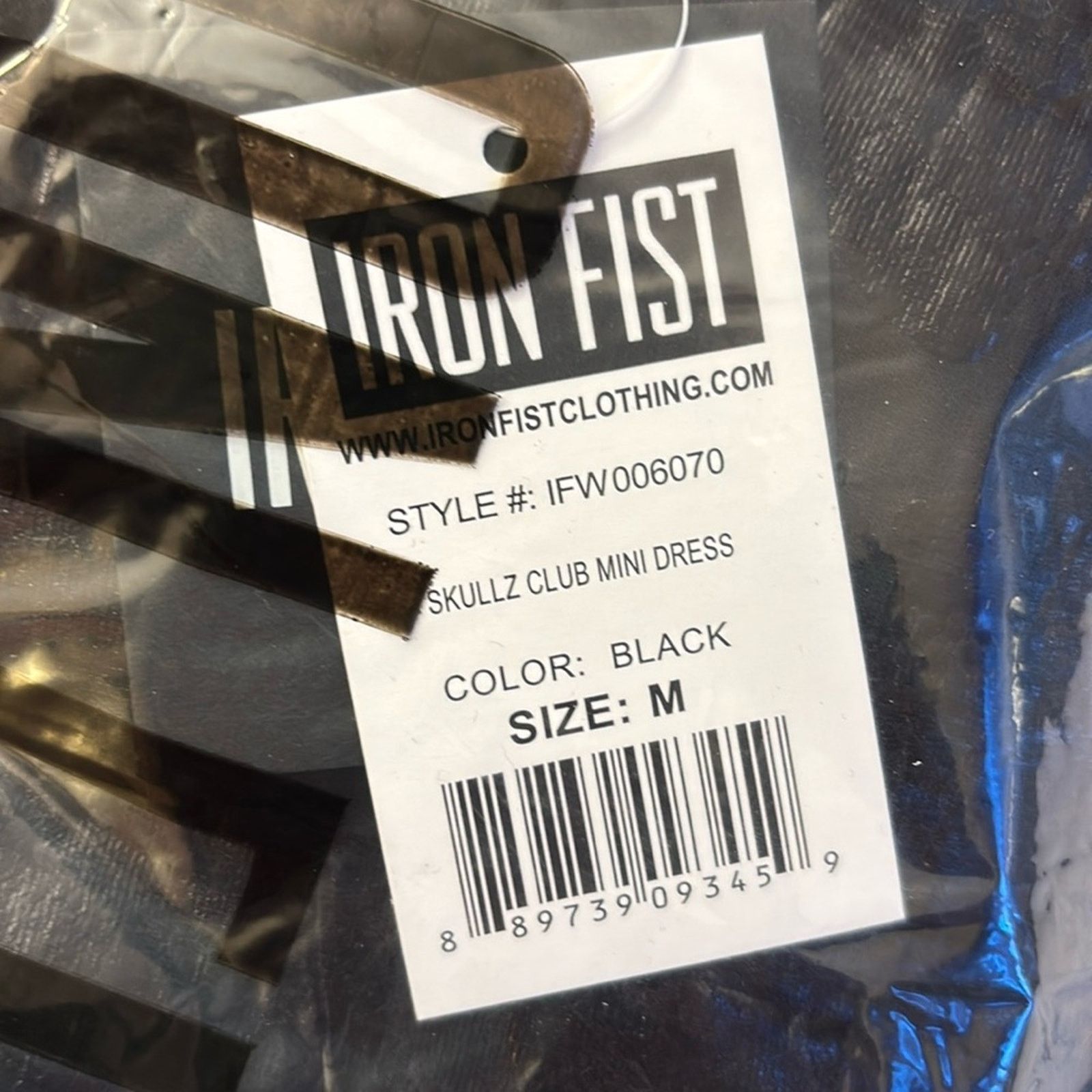 Iron Fist New! Iron Fist Skullz Club Black Mini Dress Bustier Bodycon Size M / US 6-8 / IT 42-44 - 3 Thumbnail
