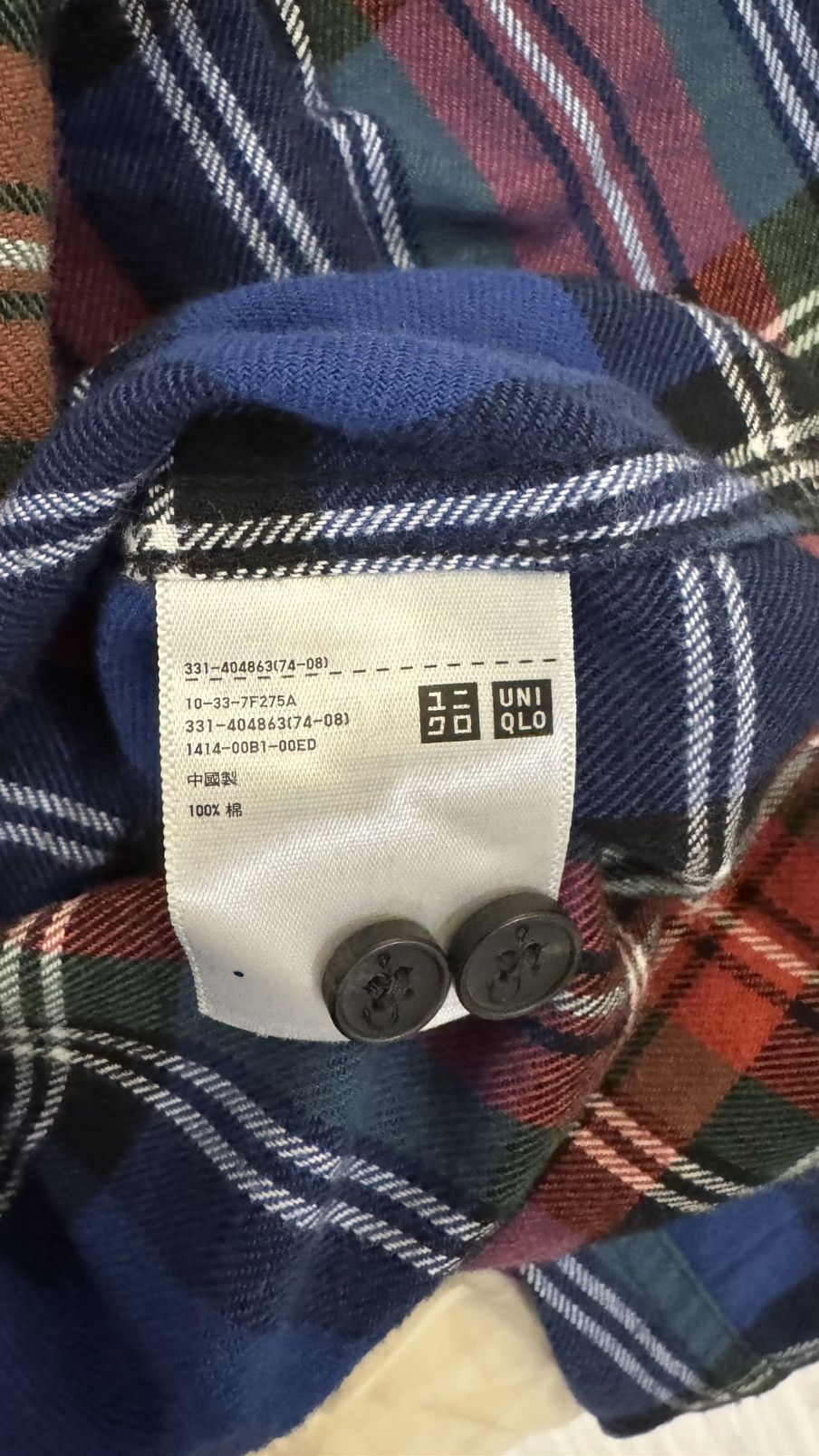 JW Anderson × Uniqlo JW Anderson x Uniqlo Blue Flannel Shirt Size US S / EU 44-46 / 1 - 6 Thumbnail