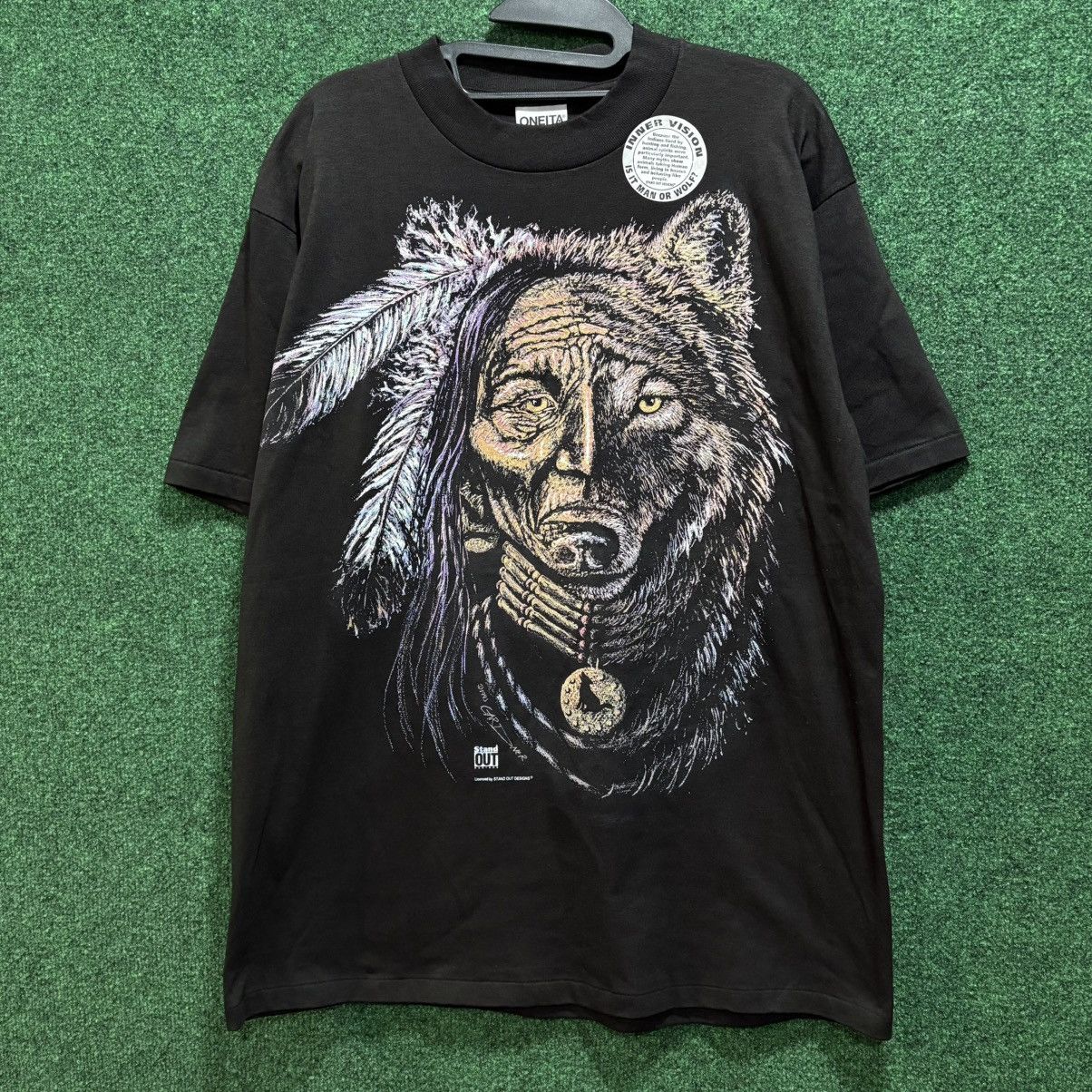 Vintage Vintage 90’s Single Stitch Onieta Native American Tee Size L Size US L / EU 52-54 / 3 - 1 Thumbnail