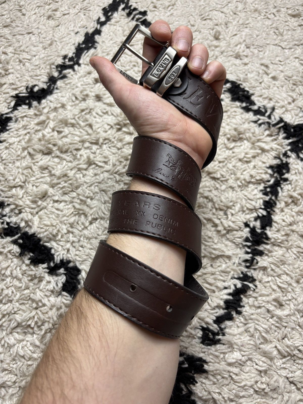 Genuine Leather × Levi's Levi’s 501 Real Leather Belt Size ONE SIZE - 1 Thumbnail