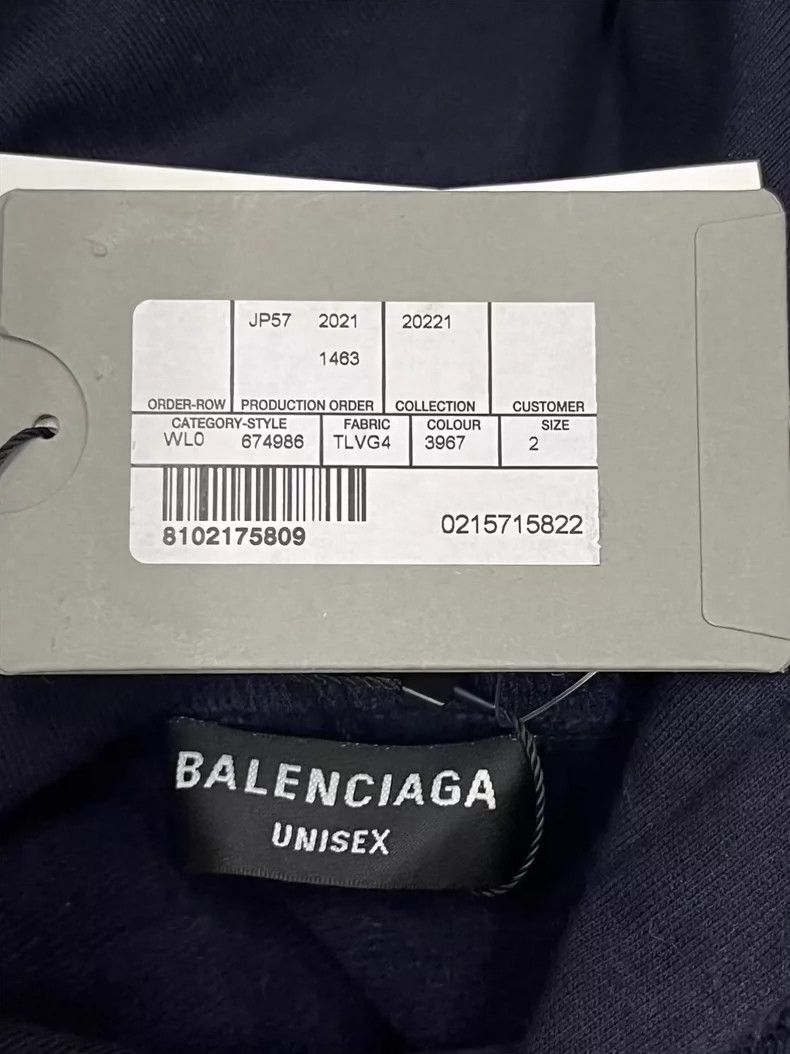 Balenciaga Balenciaga Letter Logo Hooded Pullover Drop Shoulder Long Size US M / EU 48-50 / 2 - 5 Thumbnail