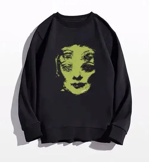 VIBE Rare fashion y2k psychedelic oversized sweatshirt Size US M / EU 48-50 / 2 - 4 Thumbnail