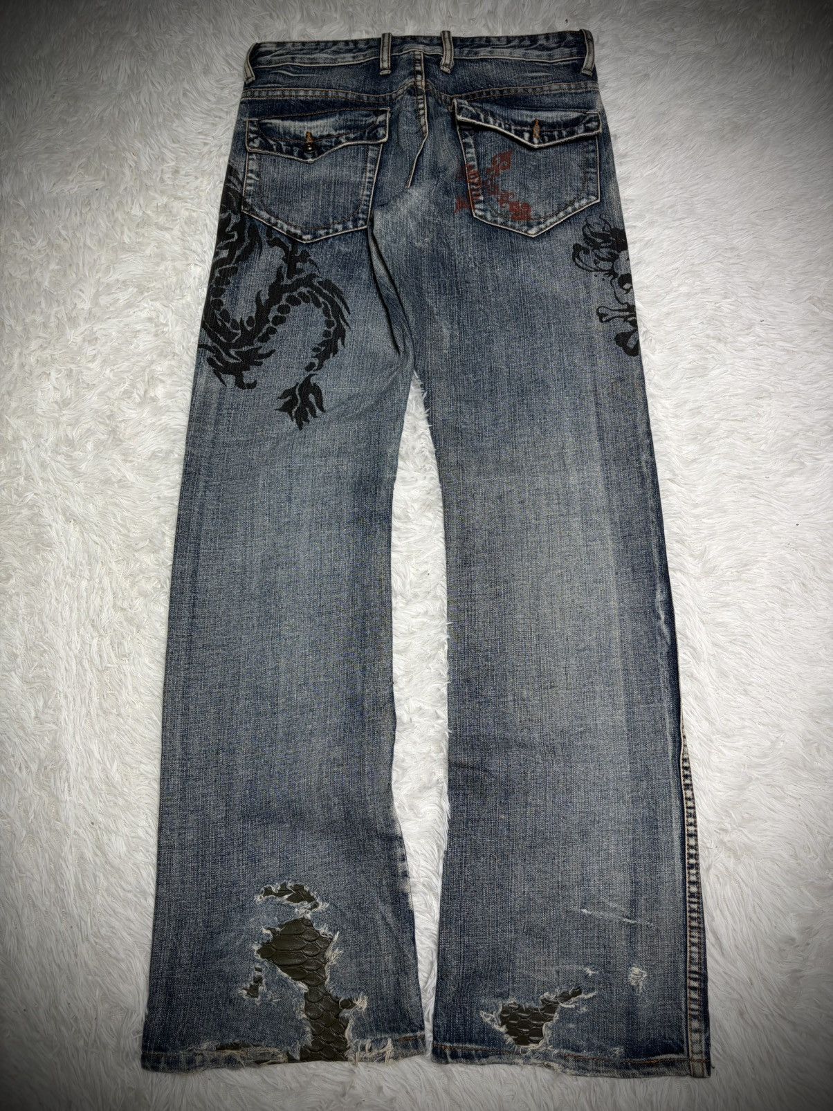 If Six Was Nine Semantic Design tattoo snake skin flared Size US 32 / EU 48 - 6 Thumbnail