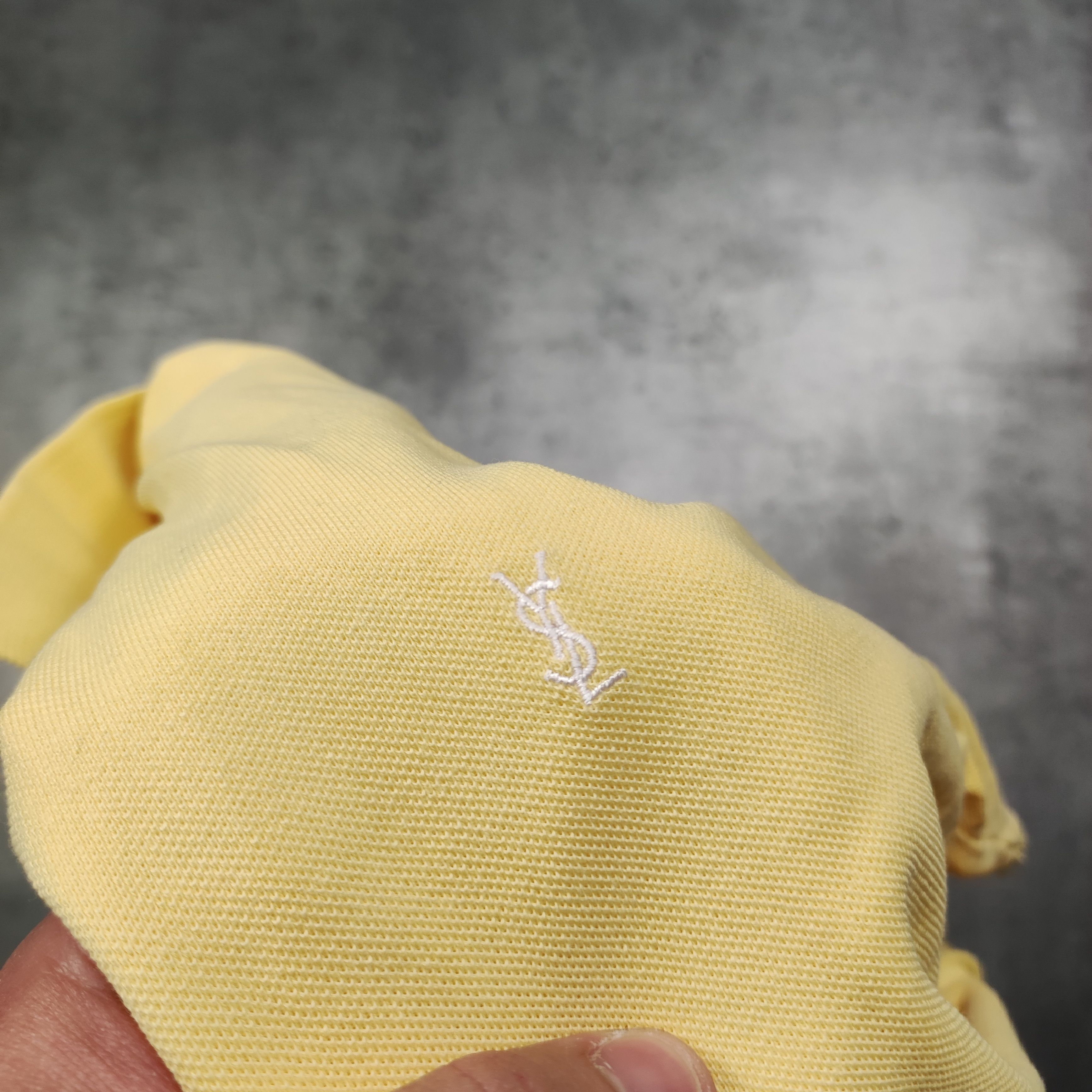 Yves Saint Laurent RARE Luxury Vintage YSL Yves Saint Laurent Yellow Polo Shirt Size US XL / EU 56 / 4 - 5 Thumbnail
