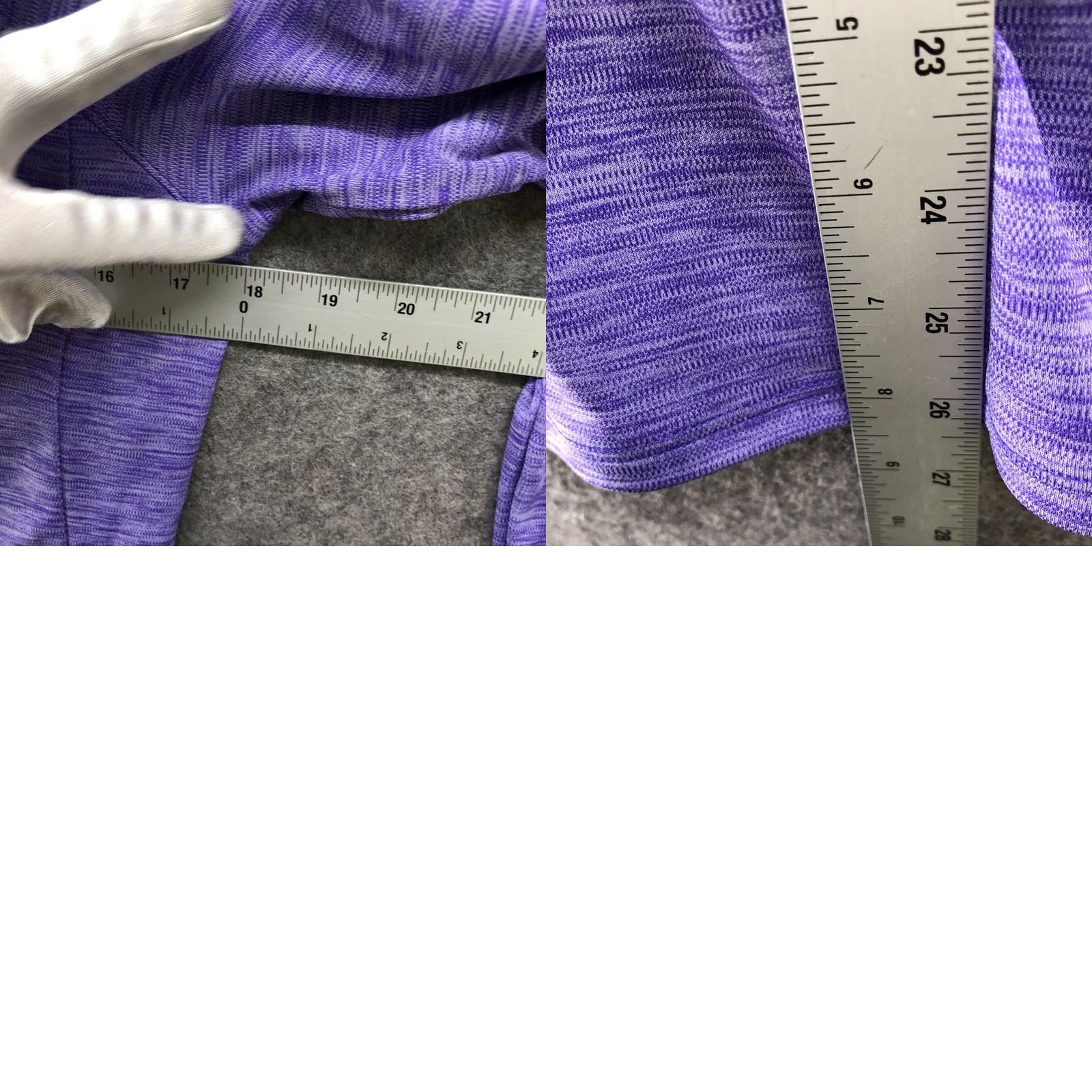 Under Armour VINTAGE Under Armour HeatGear Long Sleeve Active Shirt Womens M Purple Fitted 1/2 Zip Size M / US 6-8 / IT 42-44 - 8 Thumbnail