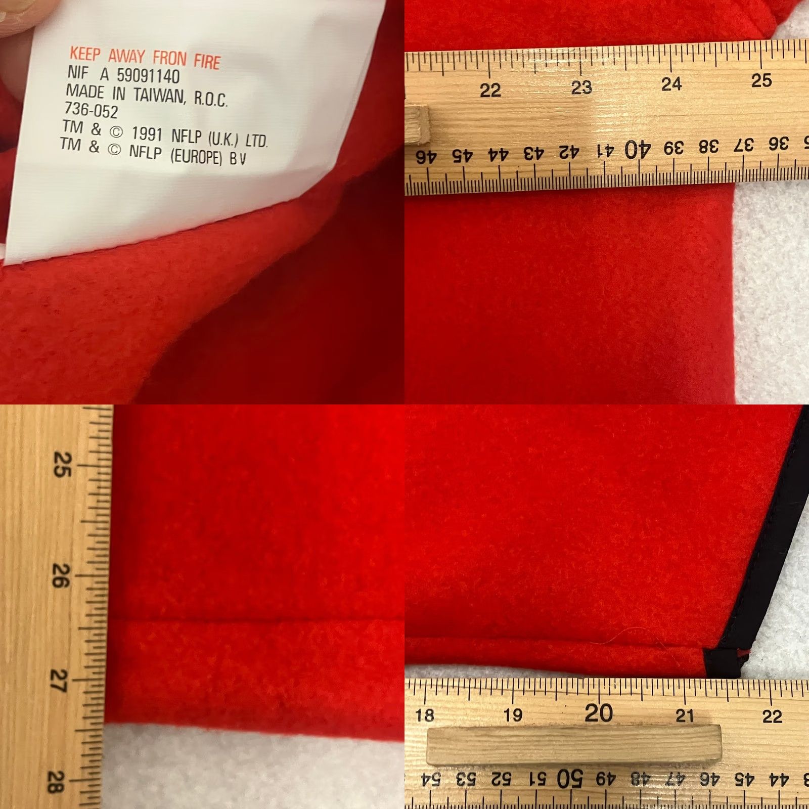 NFL Vintage NFL Campri San Francisco 49ers Fleece 1/4 Zip Medium Red Deadstock Size US M / EU 48-50 / 2 - 9 Thumbnail