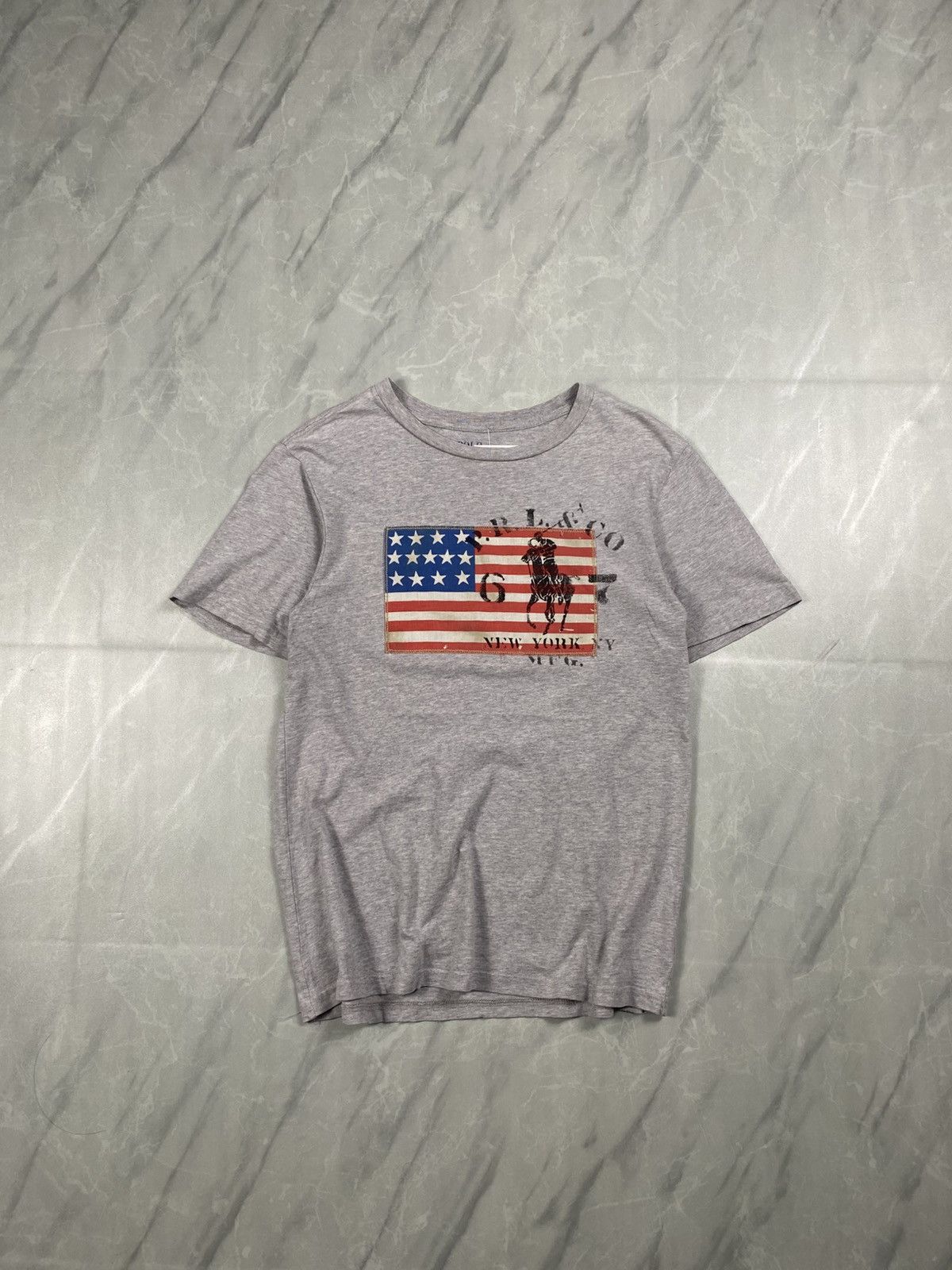 Polo Ralph Lauren Vintage Rare Polo Ralph Lauren Big Pony Flag Tee Size US XS / EU 42 / 0 - 1 Thumbnail