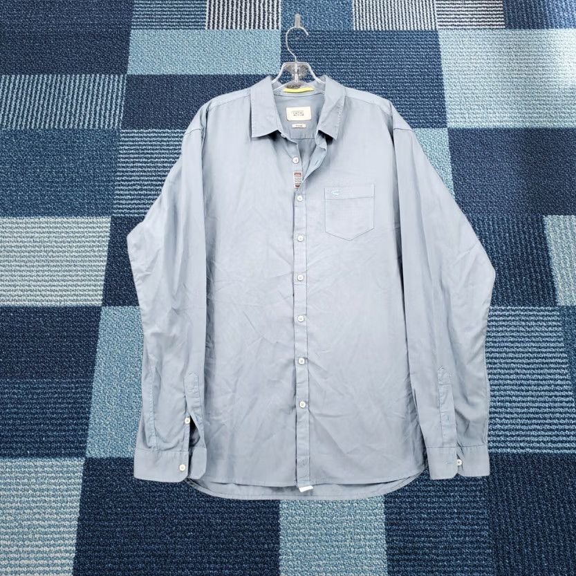 Camel Camel Active Shirt Mens XL Button Up Blue Long Sleeve Fitted Size US XL / EU 56 / 4 - 1 Thumbnail