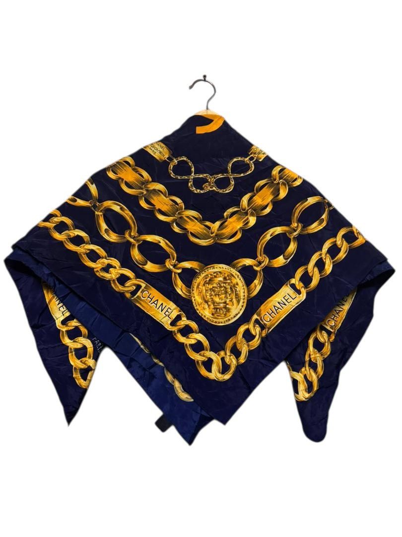 Chanel Authentic🔥90’s Chanel Silk Scarves Size ONE SIZE - 2 Thumbnail