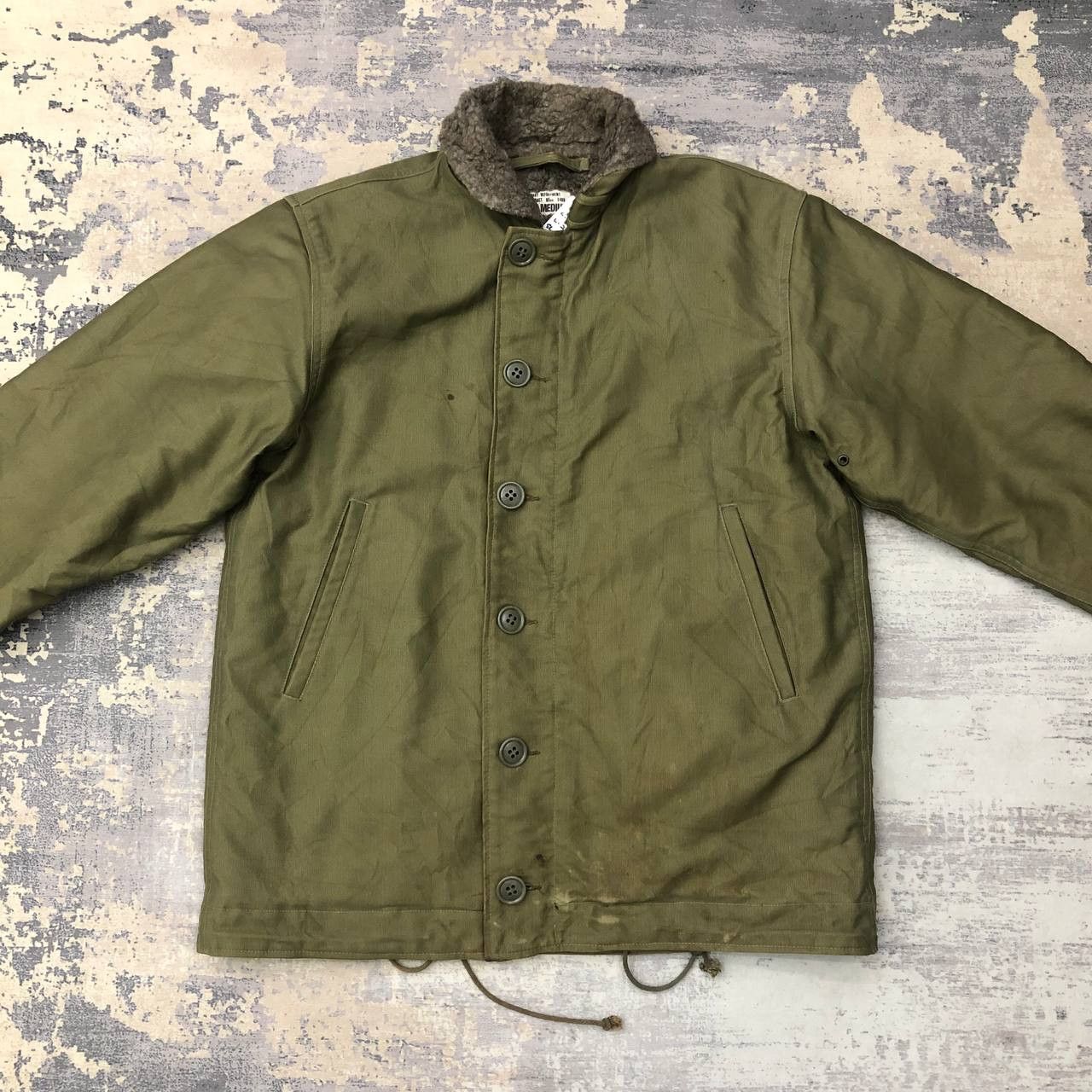 Vintage Y634 VTG NAVY DEPARTMENT SHERPA WOOL JACKETS Size US M / EU 48-50 / 2 - 1 Thumbnail