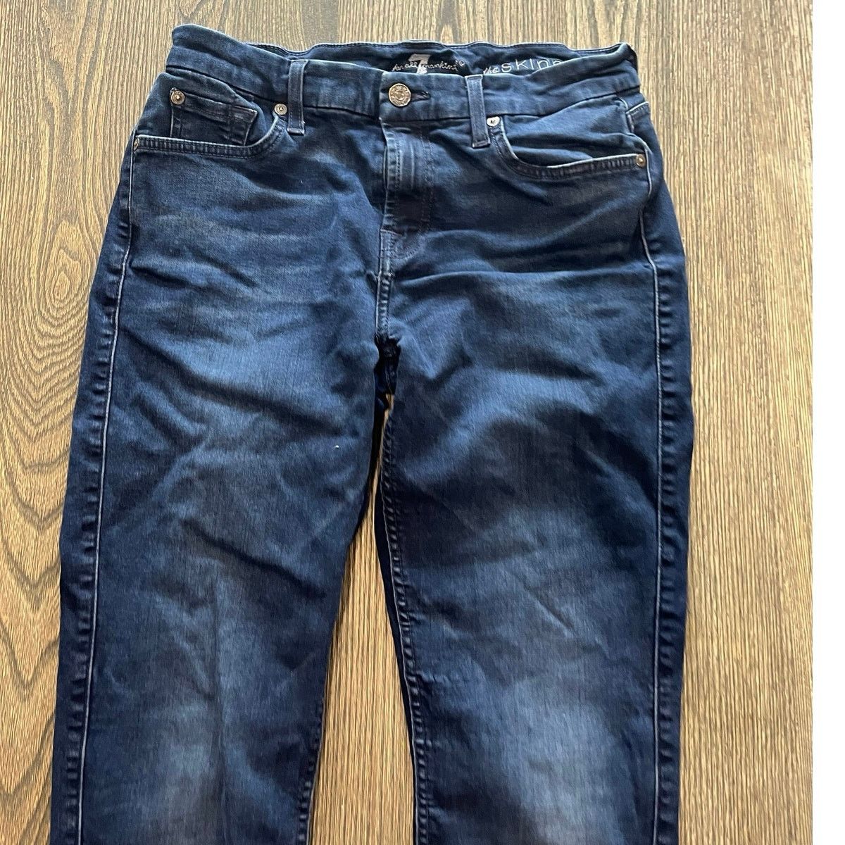 7 For All Mankind 7 For All Mankind The Skinny Jeans Mid Rise Denim Size 27 Size 27" / US 4 / IT 40 - 3 Thumbnail