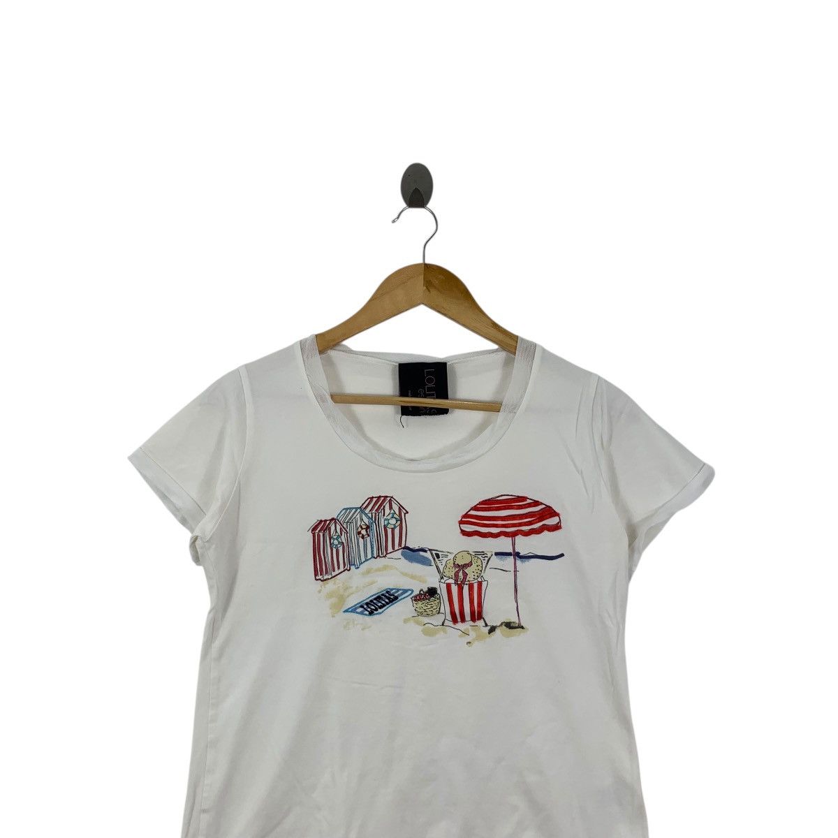 Vintage Vintage LOLITAS & LOLOS ESPANA Summer Vacation Tee Shirt Top Size S / US 4 / IT 40 - 2 Thumbnail