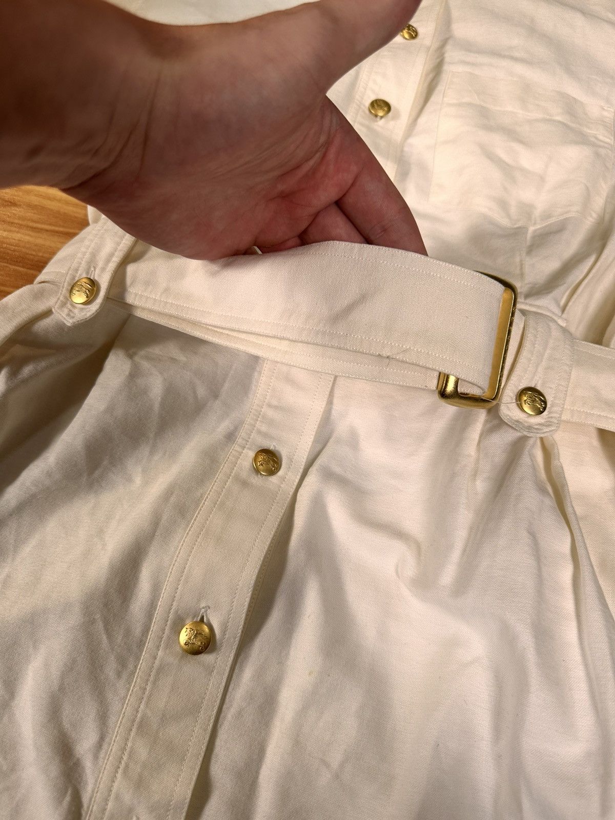 Burberry Burberry vintage white dress Size XL / US 12-14 / IT 48-50 - 5 Thumbnail