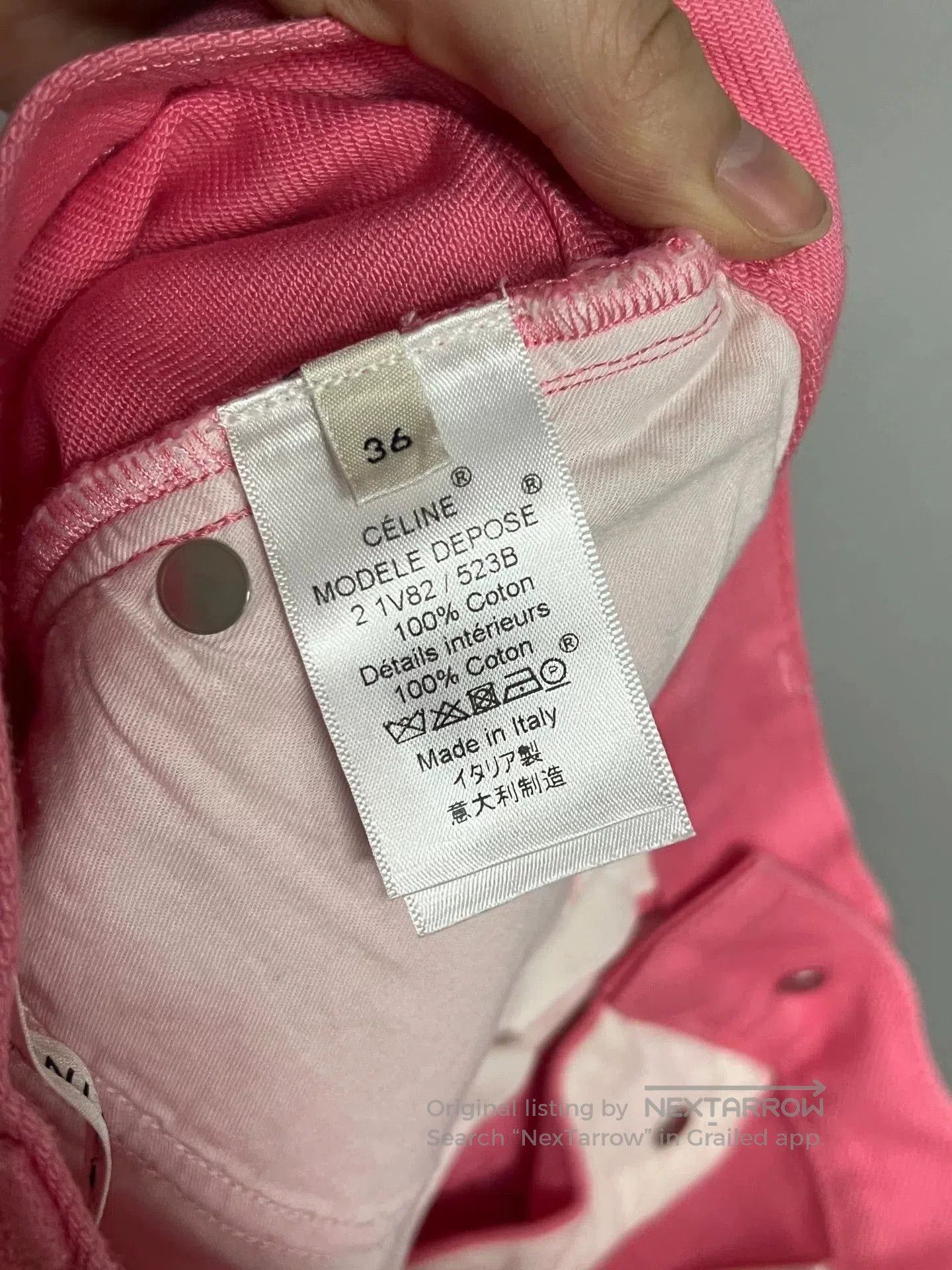 Celine Old Celine Pink Jeans. Size 35" - 3 Thumbnail