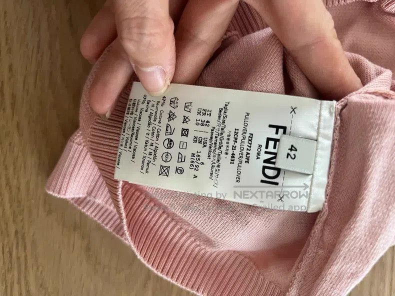 Fendi Fendi Pink high-necked short-sleeve top Size S / US 4 / IT 40 - 6 Thumbnail